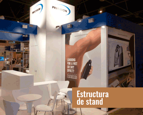 Estructura de stand de la marca Precisión